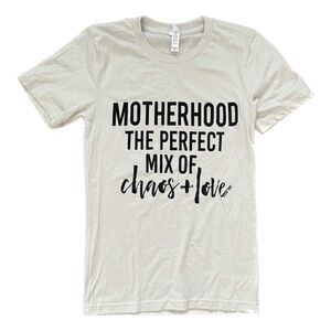 Declan and Crew Motherhood Mom Graphic T-shirt XS